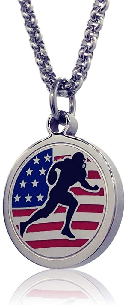 Pendant necklace gift idea for football player boyfriend