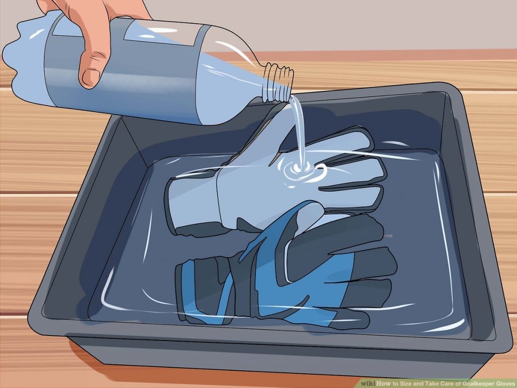 How to clean goal keepers gloves 
